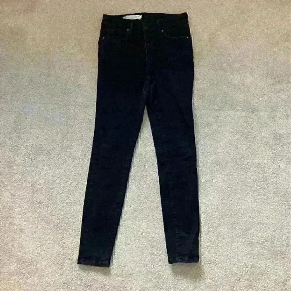 Pilcro and the letterpress high rise black jeans